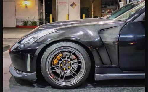 REAL CARBON YC-3 Style Front Fender Vented Flare 2PCS For 02-08 Nissan 350Z Z33 - Bild 5 von 8