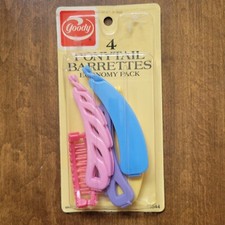 Vintage 1987 Goody Ponytail Barrettes New Unopened Package  5544 / 4