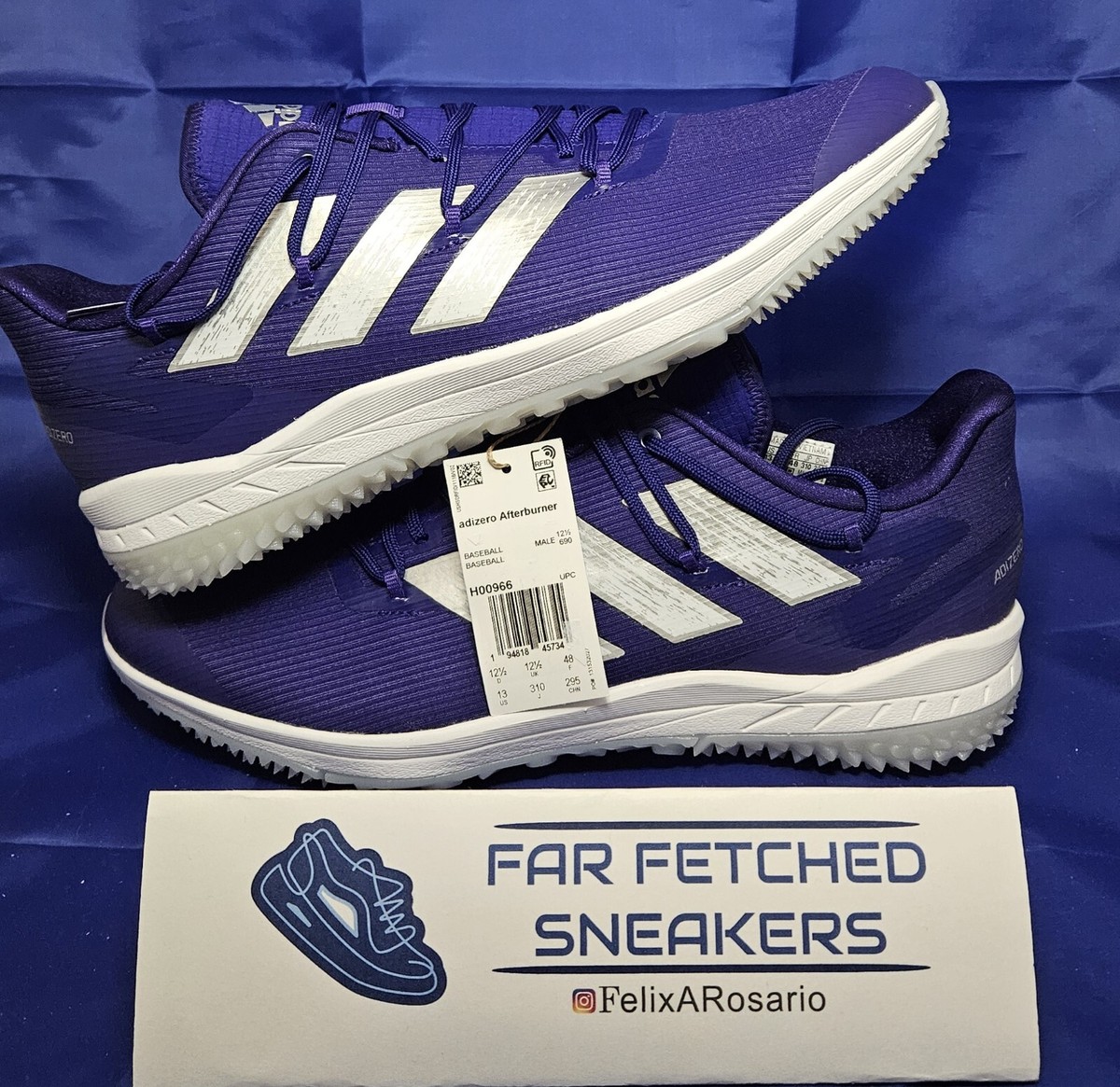 Adidas Adizero Afterburner 8 TF Low Purple Size 13M H00966 New No