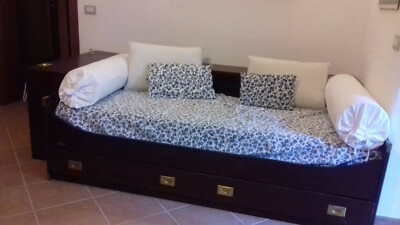 Camera Letto stile Marina completa letti singoli comodino mobile