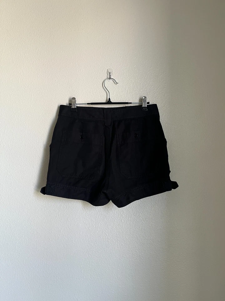 Pantalones Cortos HELMUT LANG Lino/Algodón Marinero Carga en Negro Talla US 2 Foto 3 de 4