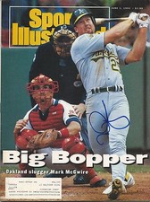 GFA Sports Illustrated MARK MCGWIRE Signed SI Magazine AD1 COA