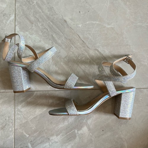 Silver Wrap Around Heels