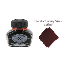 Thornton's Luxury Goods Fountain Pen Ink Bottle, 30ml - Oxblood