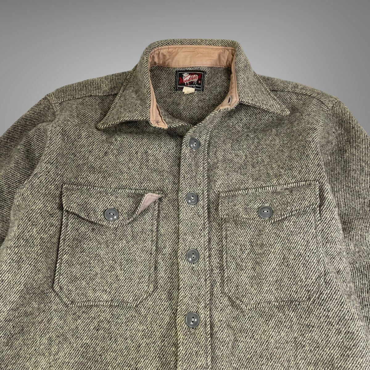 Vintage 40s 50s Woolrich Wool Mackinaw Shirt Jacket Mens Vintage 40s 50s Woolrich Wool Mackinaw Shirt Jacket Mens