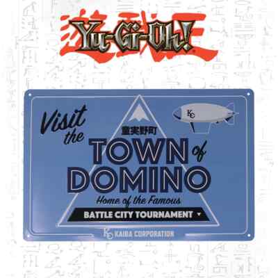 Yugioh Battle City Tournament Town Of Domino Metal Sign Official