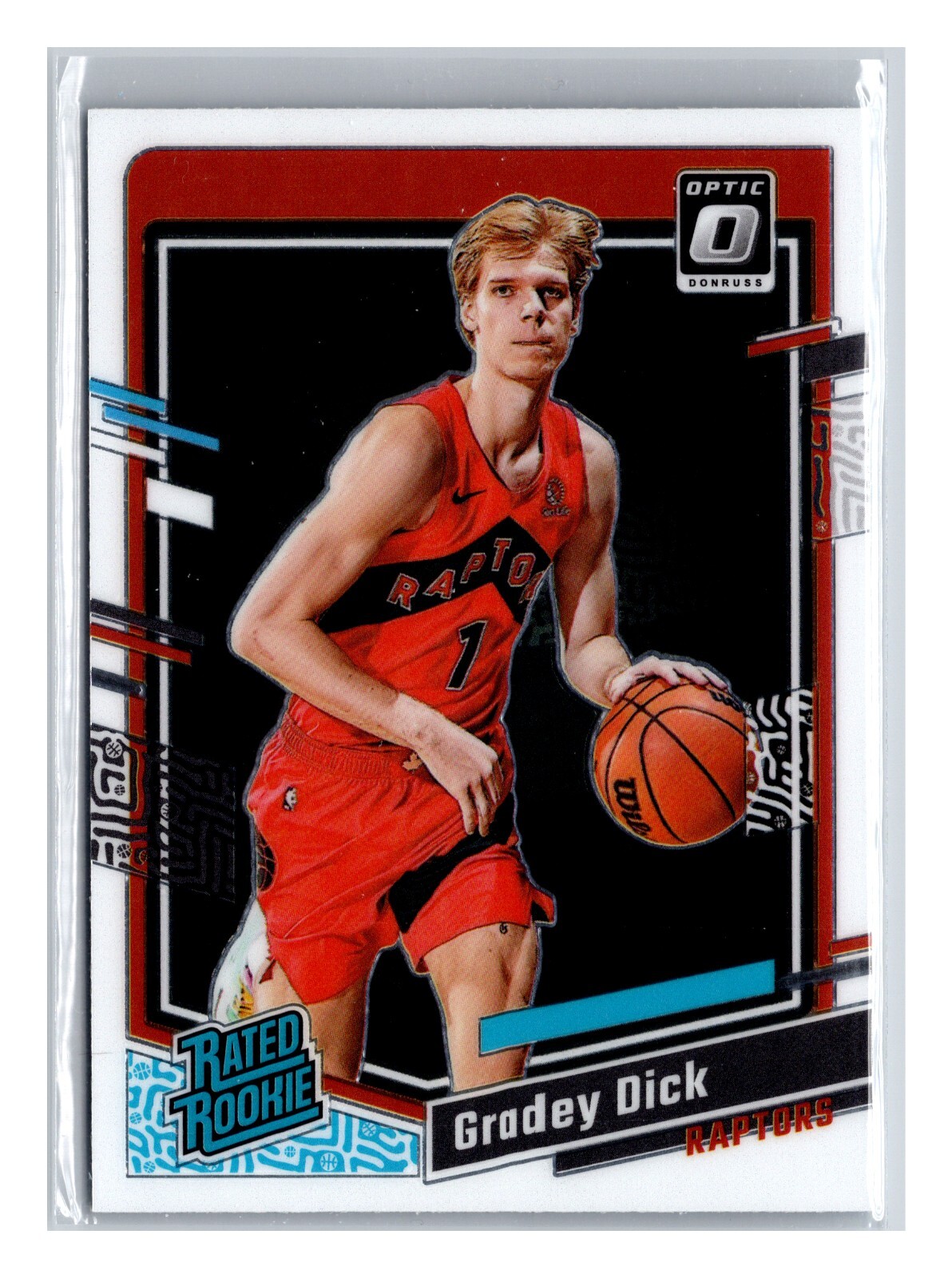 Gradey Dick RC 2023-24 Donruss Optic Rated Rookie #212 💎 Raptors