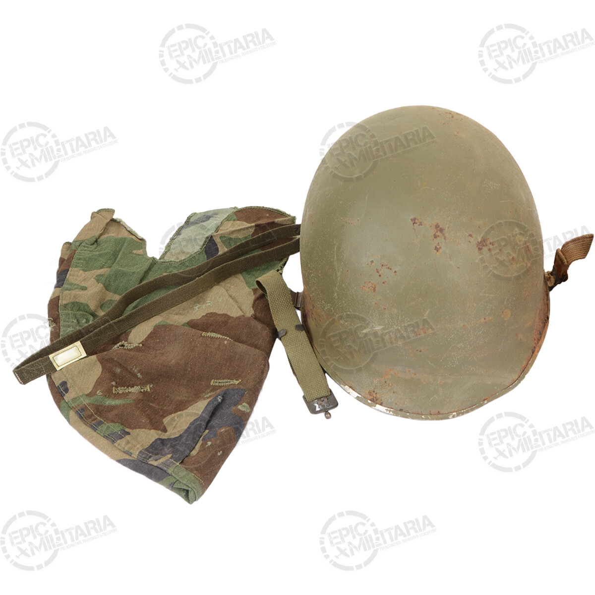 Genuine Original Belgian M1 Helm Shell and Cover - Stripped-Out Basic ...