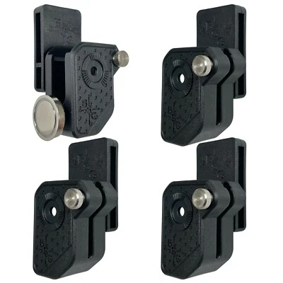 BLACK SCORPION OUTDOOR GEAR Ambidextrous Double Stack Magazine Pouches w/ 1x Magnet fits 9mm .40 Mags 4 pcs