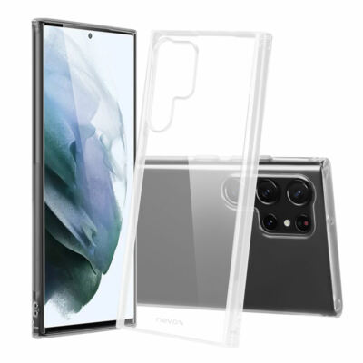 Nevox StyleShell Flex Hülle für Samsung Galaxy S22 Ultra Transparent Tasche