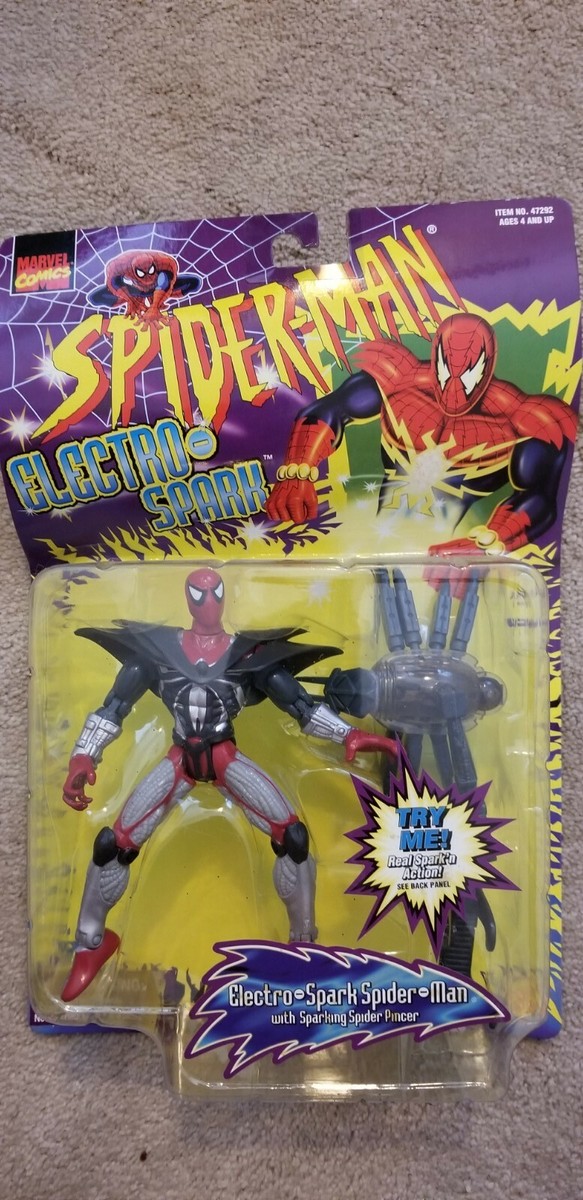 スパイダーマンElectro-SPARK 4体セット☆1997年製☆美品 スパイダーマンElectro-SPARK 4体セット☆1997年製☆美品