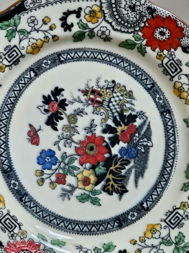 EIGHT Coalport Handpainted Canton Kingsware E55H 6 1/8" Bread & Butter Plates - Picture 10 of 17