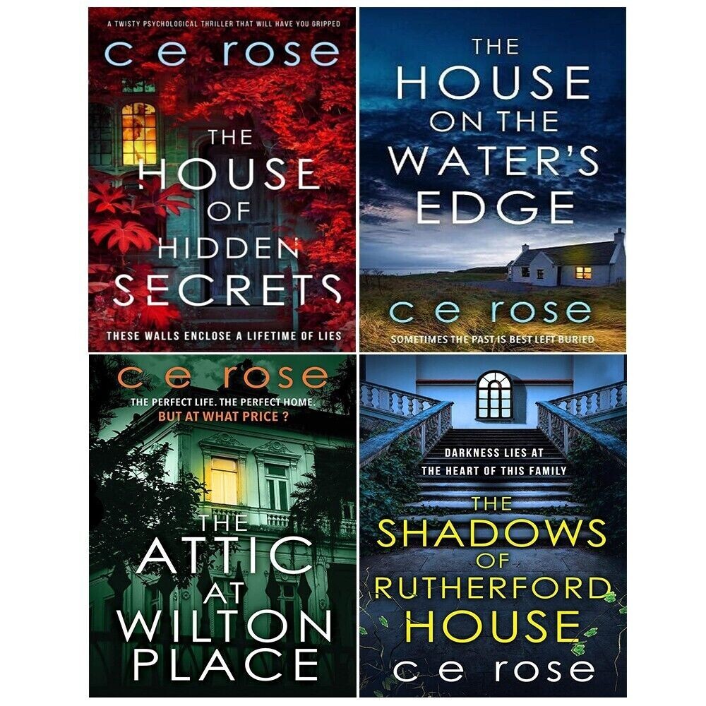 CE Rose 4 Books Collection Set House of Hidden Secrets,House on the Water's Edge