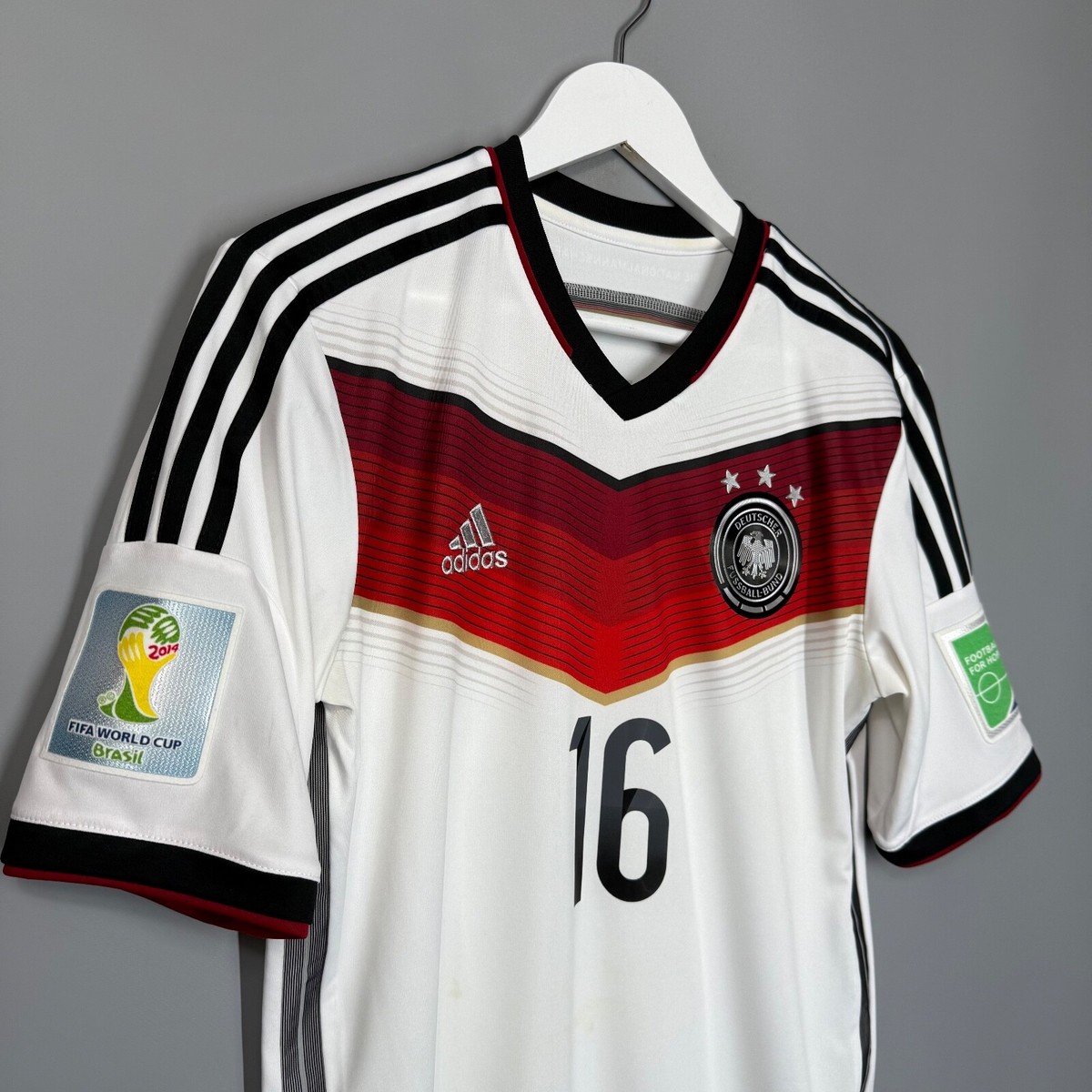 GERMANY NATIONAL TEAM 2014 2015 HOME FOOTBALL SHIRT JERSEY #16