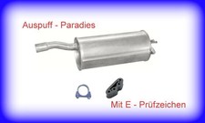 Endschalldämpfer Auspuff für Fiat Doblo 1.9D (63PS) 119 & 223 bis 10/2005 + Kit