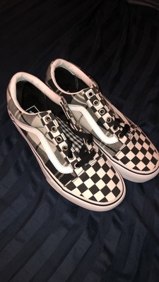 plaid checkerboard old skool platform