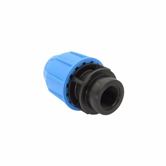 MDPE Plastic Compression Fittings 25mm FLOPLAST Water Pipe WRAS 