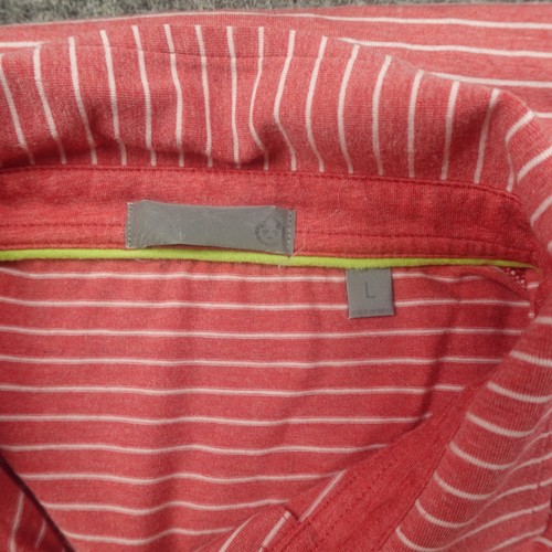 Tasc Performance Polo Shirt Mens Large Red Striped Cloud Brookline Soft Golf- - 第 3/9 張圖片