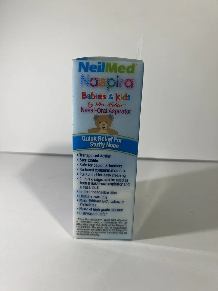 *NeilMed Naspira Nasal - ORAL ASPIRATOR Relief STUFFY NOSE SINUS Babies Kids - Image 3 of 4