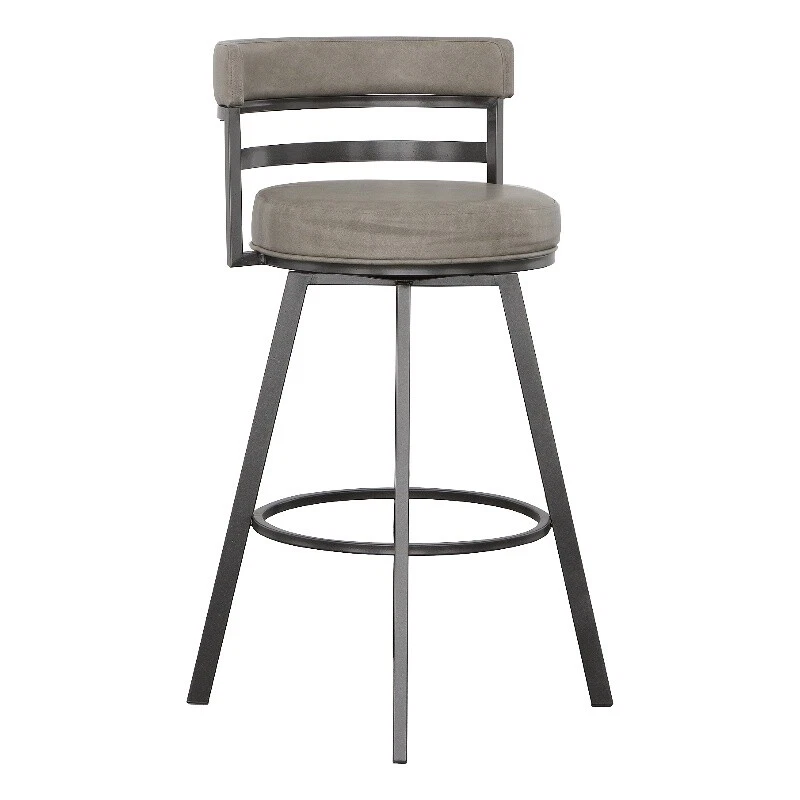 Beige faux online leather bar stools