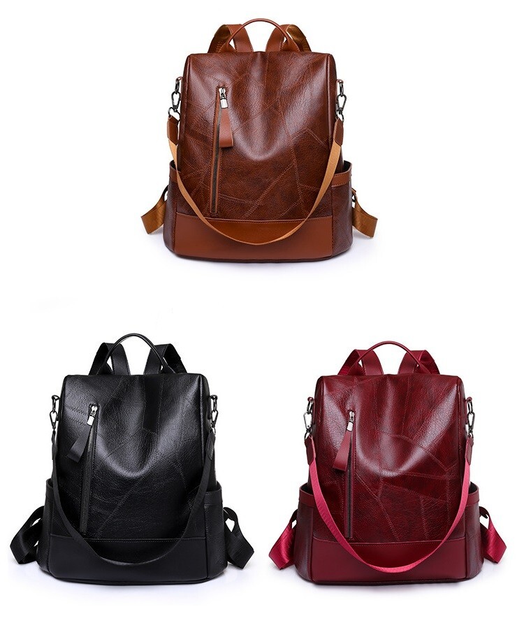 anti theft backpack women leather Women's Purse Convertible Shoulder Bag making it difficult for pickpockets to access your belongings ALTOSY Soft Leather Backpack Purse