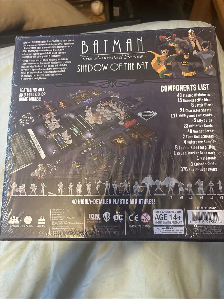 BATMAN THE ANIMATED SERIES: SHADOW OF THE BAT (IDW 1932) BOARDGAME - Image 2 of 2