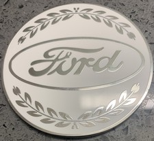 Ford Zenith Wire Wheel Metal Chips Big Size 2.5 White Chrome Set Of 4 Hot Rod