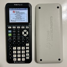 Texas Instruments TI-84 Plus Ce Graphing Calculator Black/White  No Charger 