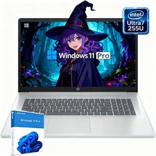 📍HP 17" Laptop AI PC Touch Backlit Ultra 7 255U Up To 64GB RAM 4TB SSD Win11Pro