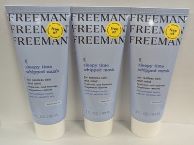 LOT OF 3  - FREEMAN SLEEPY TIME WHIPPED MASK 3fl Oz NEW & SEALED