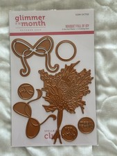 Spellbinders Glimmer Of The Month Club-Hot Plates- BOUQUET FULL OF JOY- NEW