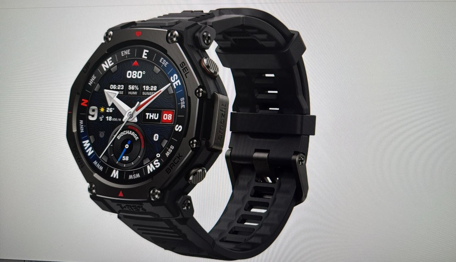 SW-0487 Amazfit T-Rex 3 Pro Outdoor Smartwatch 48mm schwarz unisex B-WARE
