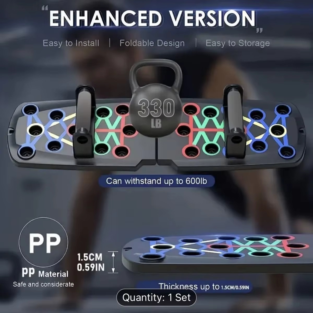 Solid Push up Board Home Workout Equipment Multi-Functional Pushup Stands System