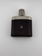 Aigner Flachmann Leder Edelstahl mit Becher V...