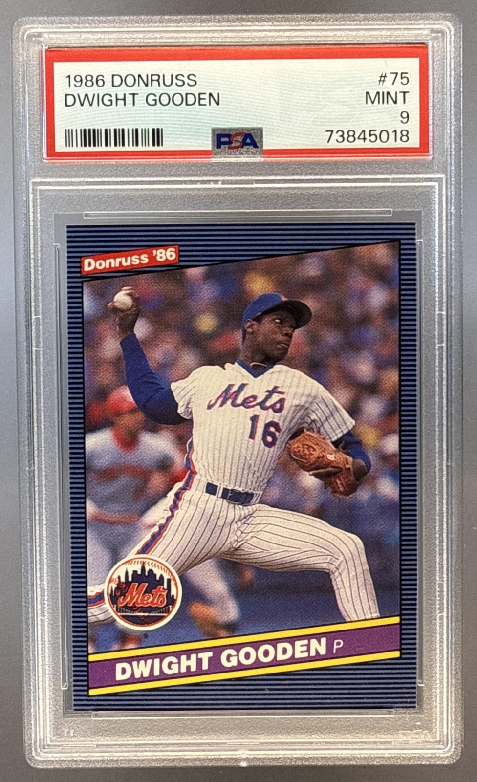 Dwight Gooden 1986 Donruss #75 Mets PSA 9