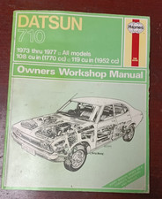 Haynes Datsun 710 All Models 1973 - 1977 Owners Workshop Manual 235 Uk140j 160j Haynes Datsun 710 All Models 1973 - 1977 Owners Workshop Manual 235 Uk140j 160j