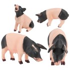  4 Pcs Miniature Farm Animals Figure Pig Model Plaything Simulation