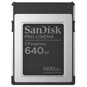 SanDisk PRO-CINEMA CFexpress Type B 640GB – Carte mémoire 8K jusqu’à 1700MB/s