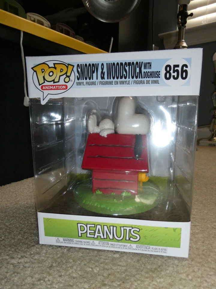 Funko Pop Animation Peanuts Snoopy & Woodstock with Doghouse Figure 856 NIB