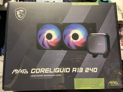 Brand New Sealed RETAIL MSI MAG Coreliquid A13 240 Black RGB Liquid Cooling AIO