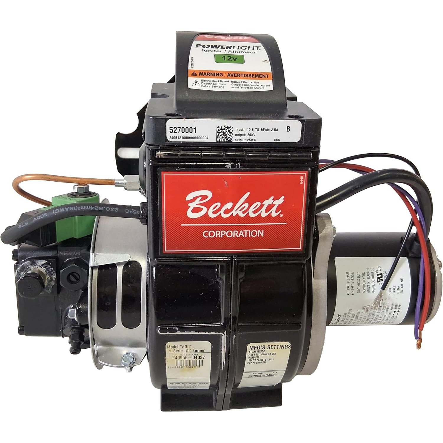 Burner Assembly 14vdc Pressure Pro Hot Water Units