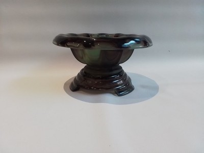 Davidson TOPAZ BRIAR Cloud Glass Flower Bowl. Vintage. Rare.