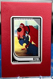 2024 Agoro DISNEY Classics Trading Coin JOCK & TRUSTY Ruby 1oz Silver LOW #17