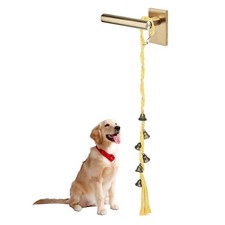 Adjustable Dog Doorbells Pet Dog Door Training Hanging Bell Yellow