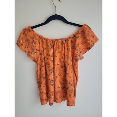 Flutter Off The Shoulder Festival Paisley Boho 70's Western Top For Girl