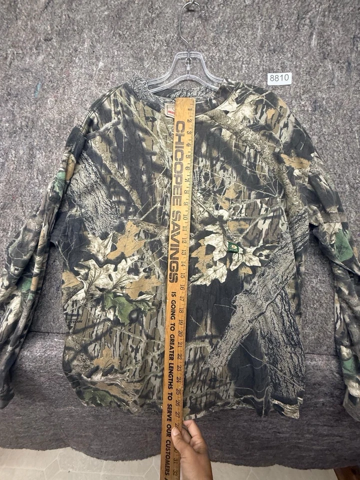 Mossy Oak Shirt Mens Camouflage Long Sleeve XL Made in USA - Image 4 of 4