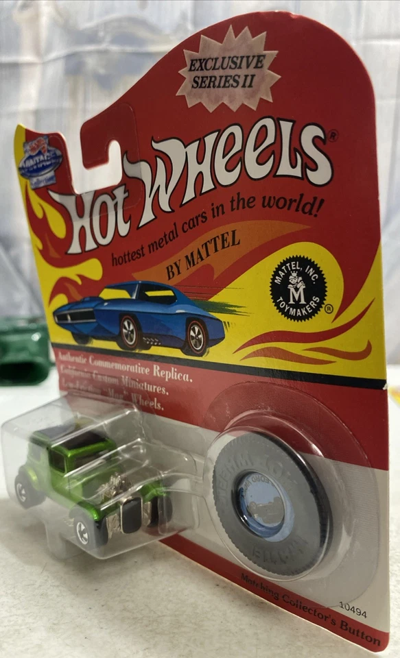 1993 Hot Wheels Vintage Collection ‘32 Ford Vicky Metallic Green # 10494 - NEW - Image 4 of 4