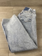 Vintage Levi  s 501 Denim Acid Wash Jeans USA Made 501-0109 80s Size 31x30