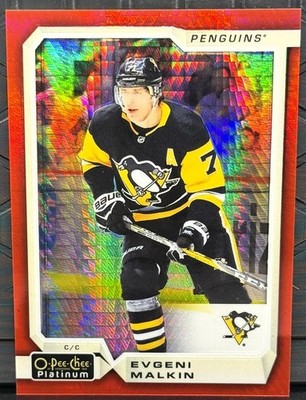 2018-19 O-Pee-Chee Platinum Hockey #115 Evgeni Malkin Red Prism #053/199
