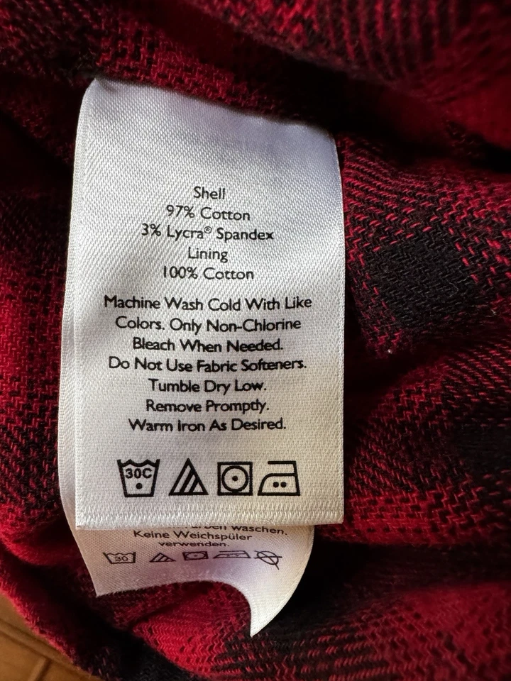 Pantalones para mujer Eddie Bauer forrados de franela 20 altos boyfriend fitlegend lavado elástico Foto 3 de 4